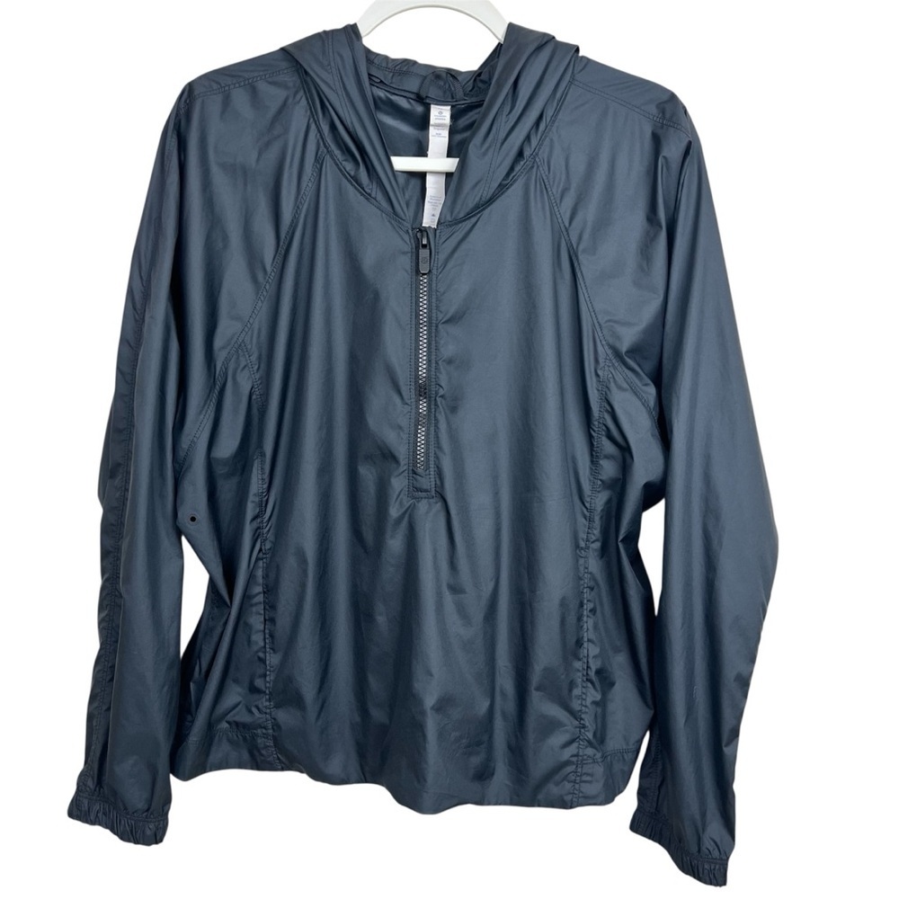 Lululemon Put A Shell On You Black Hooded Windbreaker Jacket 12